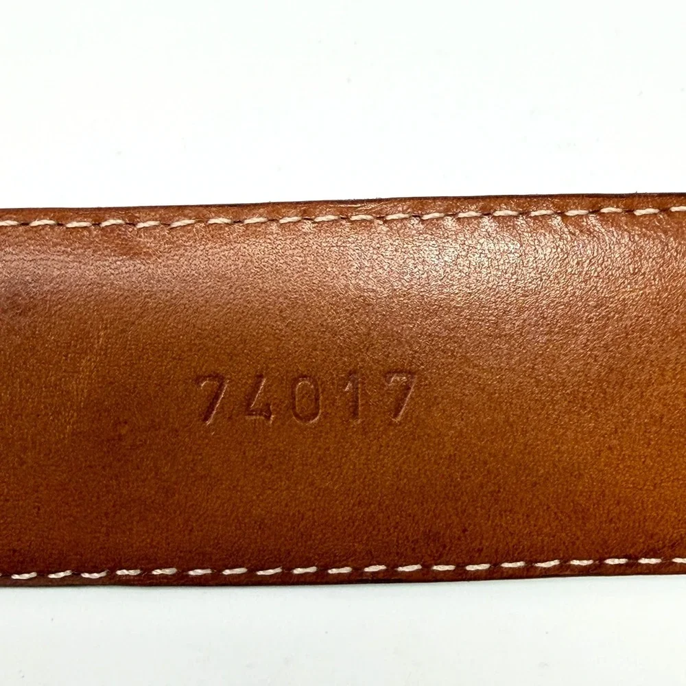 Allen Edmonds Manistee Leather Dress Belt Brogue‎ Brown USA Mens Size 42